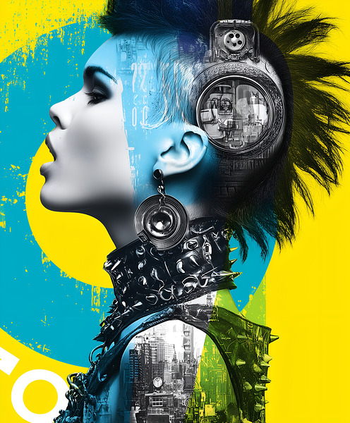 Punk Rock Originale - Punk Portrait Art Prints by Savage Art Prints