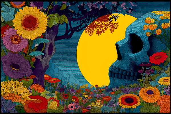 Life After Death - Pop Surreal Skull Art Prints by Savage Art Prints