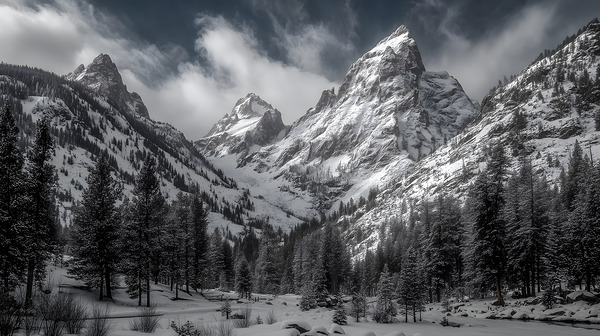 Where Giants Sleep - Mountain Landscape Art Prints by Savage Art Prints