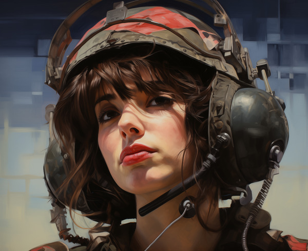 Woman Of War - Modern Valkyrie Portrait Art Prints by Savage Art Prints