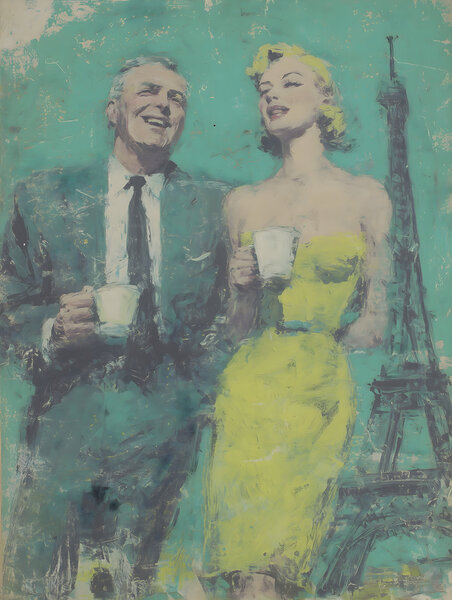 Una Manana en Paris – A Morning in Paris Vintage Poster Art Print by Savage Art Prints