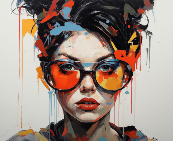 Paranoid – Pop Surreal Portrait Art Print by Savage Art Prints
