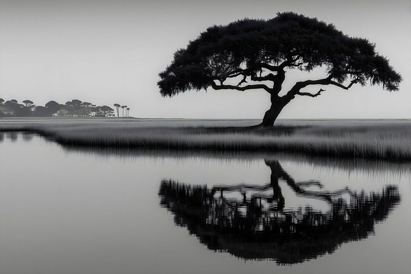 Solitude - Monochrome Landscape Art Prints by Savage Art Prints