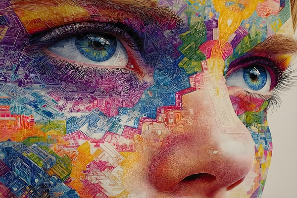Cartografia Del Alma - Cartography Of The Soul - Surreal Portrait Art Prints by Savage Art Prints