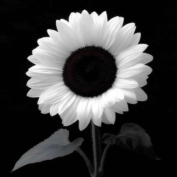 Sunflower Selfie 24 - Sunflower Portrait Art Prints Print