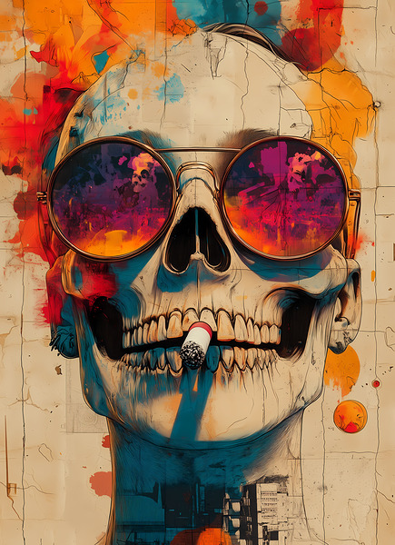 Boss Energy - Pop Surreal Skull Art Prints by Savage Art Prints