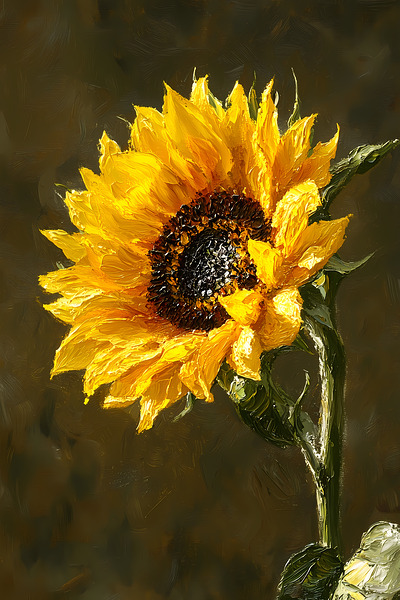 Grace Doree - Golden Grace - Sunflower Portrait Art Prints by Savage Art Prints