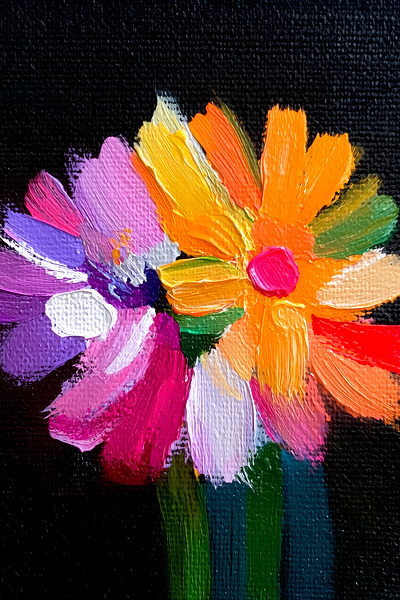 Eclat De Couleurs - Color Shout - Bold Floral Art Prints by Savage Art Prints