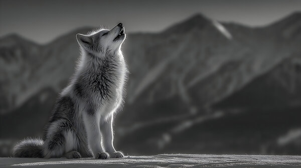 Running Companion – Wildlife Motion Art Print Print