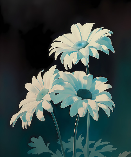 Midnight Bloom - Nocturne Floral Art Prints by Savage Art Prints