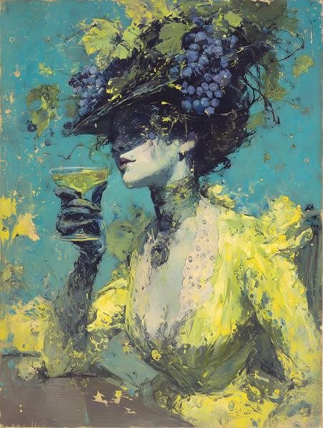 L’Elixir du Vignoble – The Vineyard Elixir Vintage Poster Art Print by Savage Art Prints