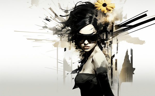 Assassin –  Womens Portrait Art Print by Savage Art Prints