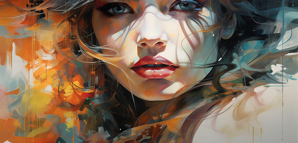 Midnight Siren – Dark Fantasy Portrait Art Print by Savage Art Prints