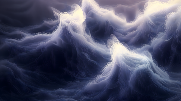 Phantom Tides – Abstract Seascape Art Print by Savage Art Prints