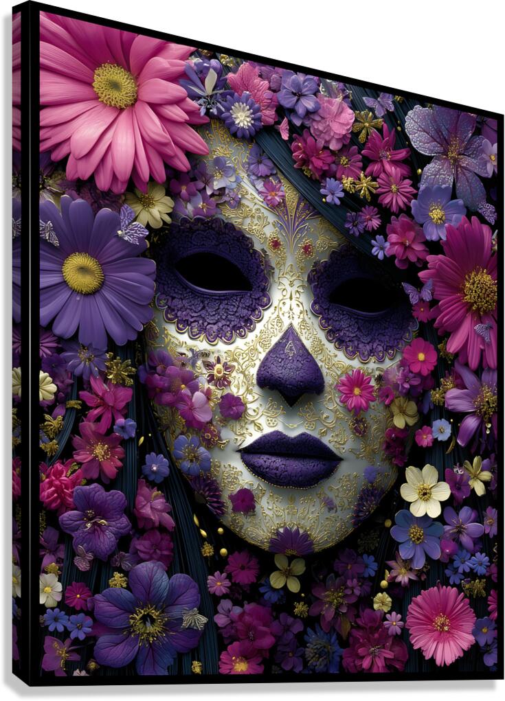 Silencio Floral - Floral Silence - Pop Surreal Floral Art Prints Canvas Print