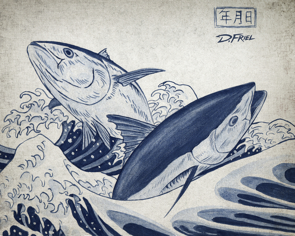 Hokusai Bluefin by D Friel 