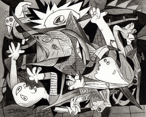 Picassos Pescadores by D Friel 