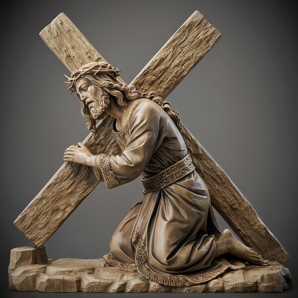 Jesus Carrying The Cross by Digital Depot