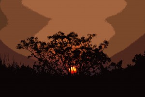 South African Sunset Art Version