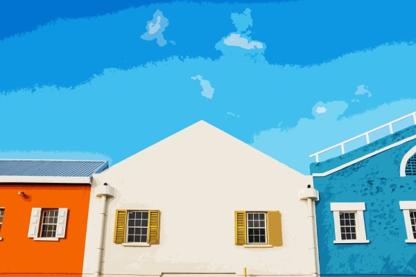 Bridgetown Barbados Art Version by Brian Doherty