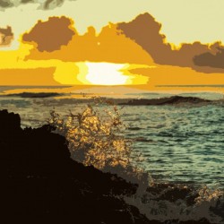 Sunset Splash Art Version