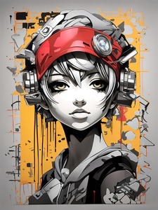 Voyage Visuel : Binome Yelle en Graffiti Cartoon