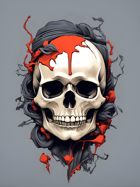Memento Mori : Tete de Mort  by Melissa Lefebvre