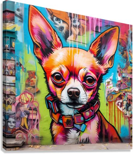 chihuahua art Canvas Print