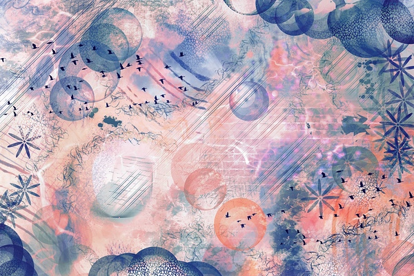 Whimsical Blue by Olena Ivanova