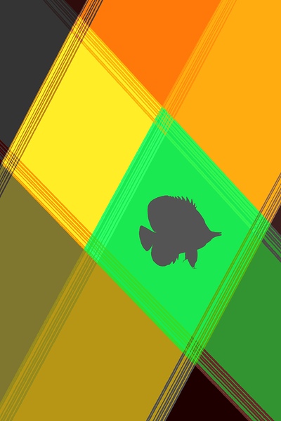 Geometric Reef Yellow by Olena Ivanova