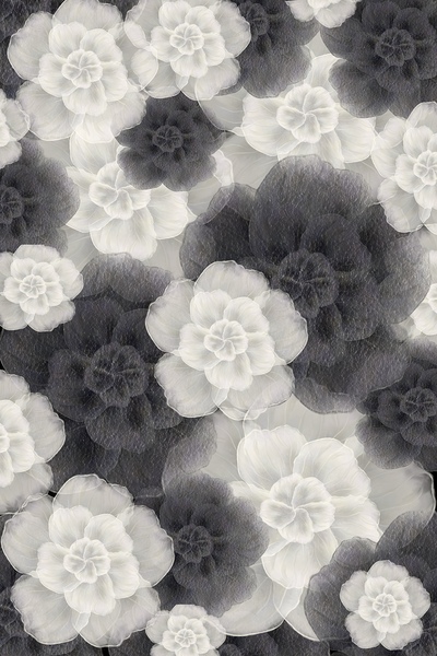 Monochrome Petals Digital Download
