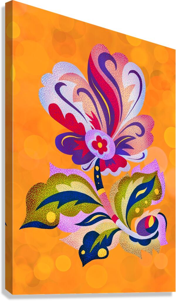 Flower Yellow Canvas Print