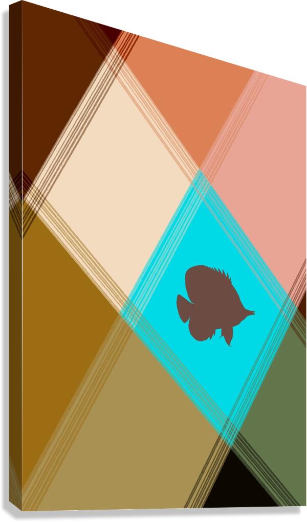 Geometric Reef Canvas Print