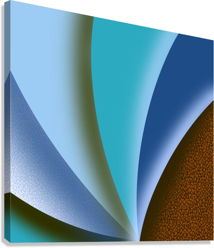 Shell Blue Canvas Print