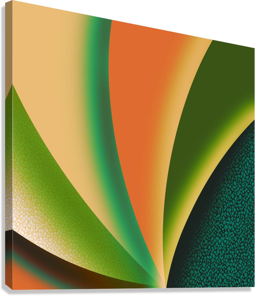 Shell Green Canvas Print