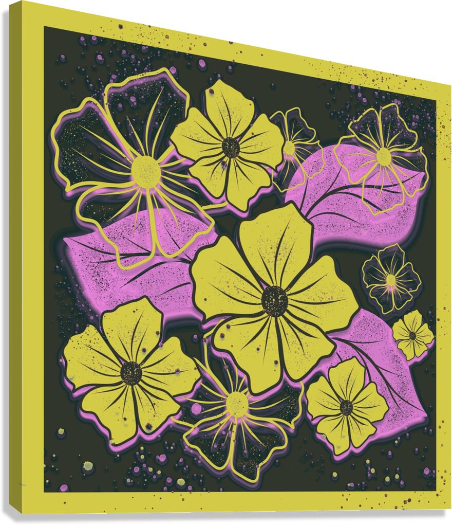 Spring Black Canvas Print