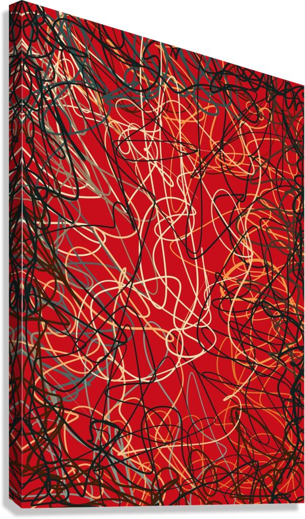 Scribble Dance Canvas Print