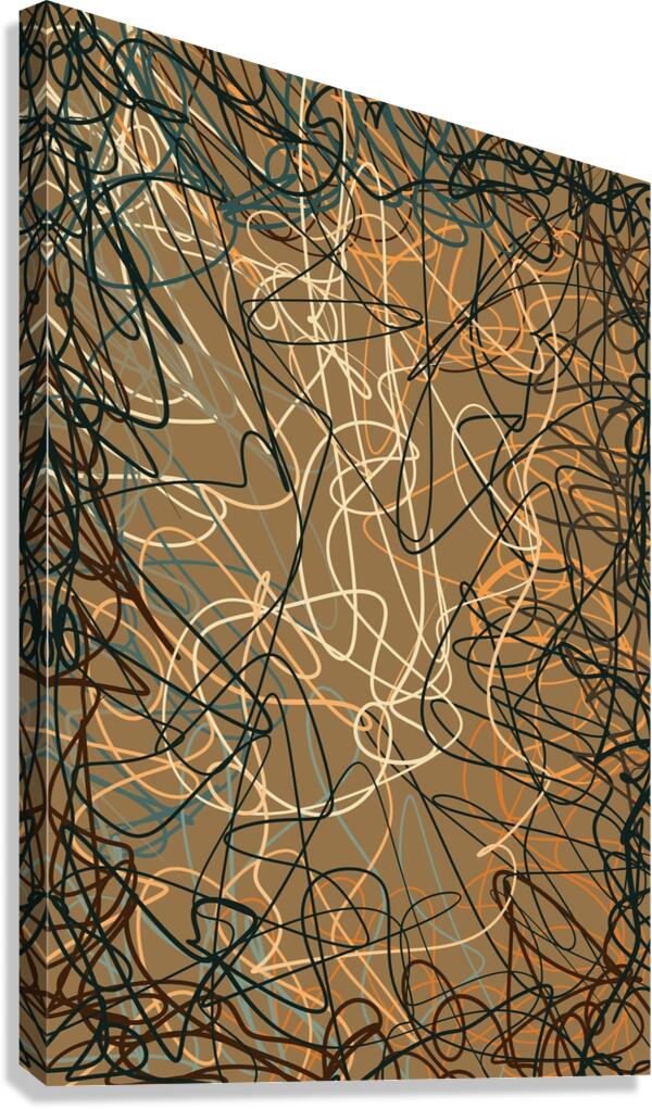 Scribble Dance Canvas Print