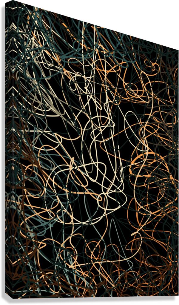 Scribble Dance Canvas Print