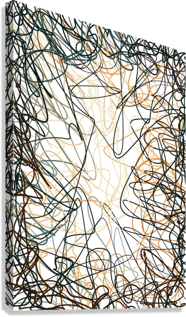 Scribble Dance Canvas Print