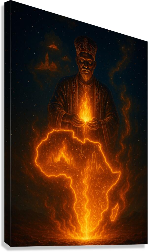 The First Fire  Canvas Print