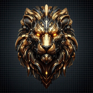 cybernetic lion 4 digital works series2-2