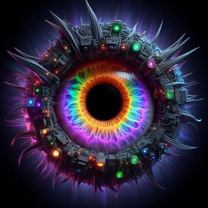 rainbow bionic eye