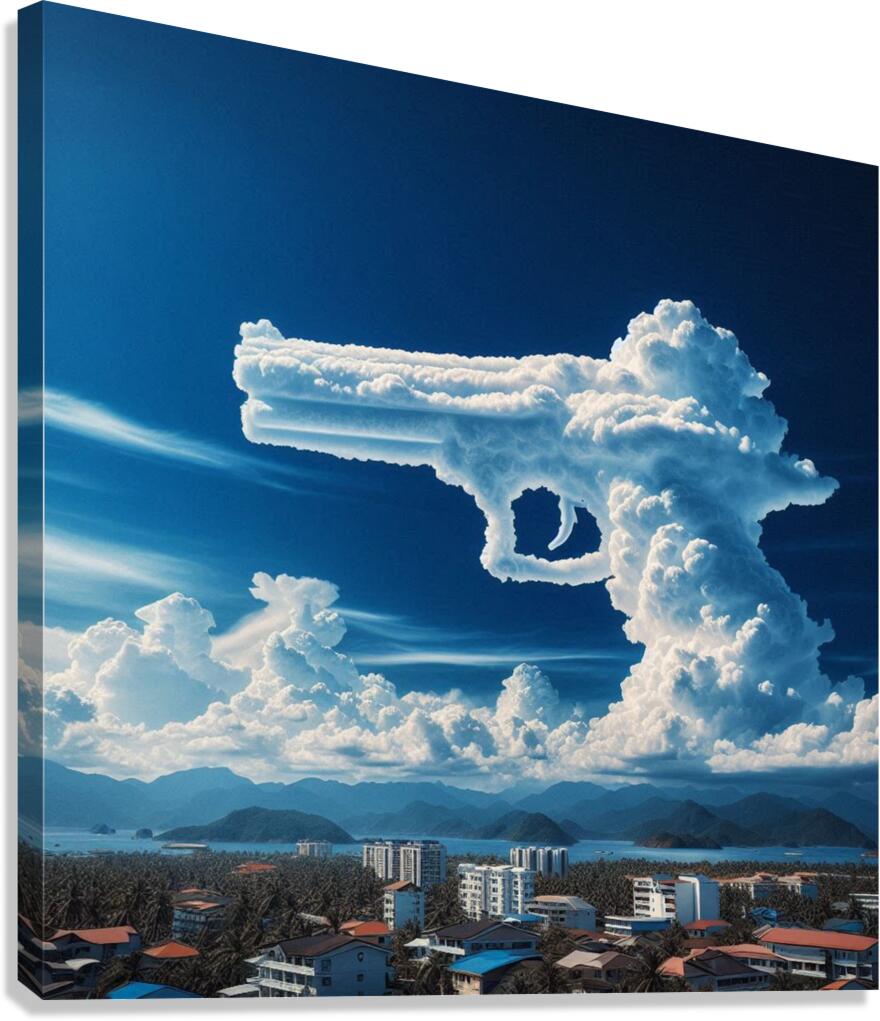 cloud gun3-6 Canvas Print