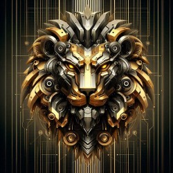 cybernetic lion 4 digital works series2-1