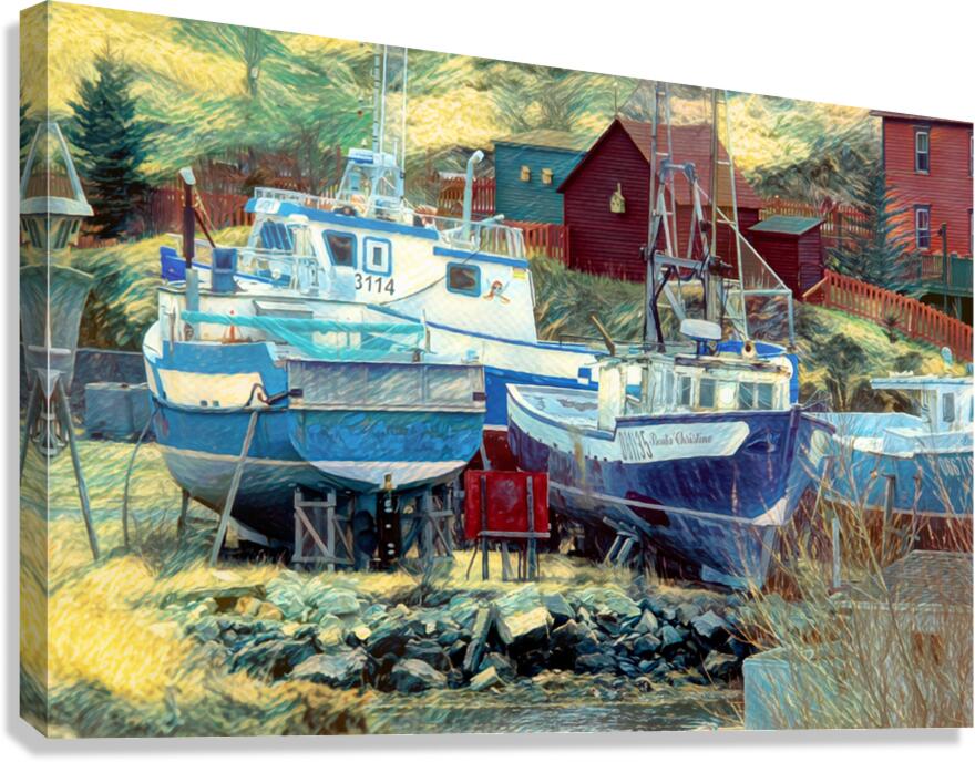 Dry boat Canvas Print