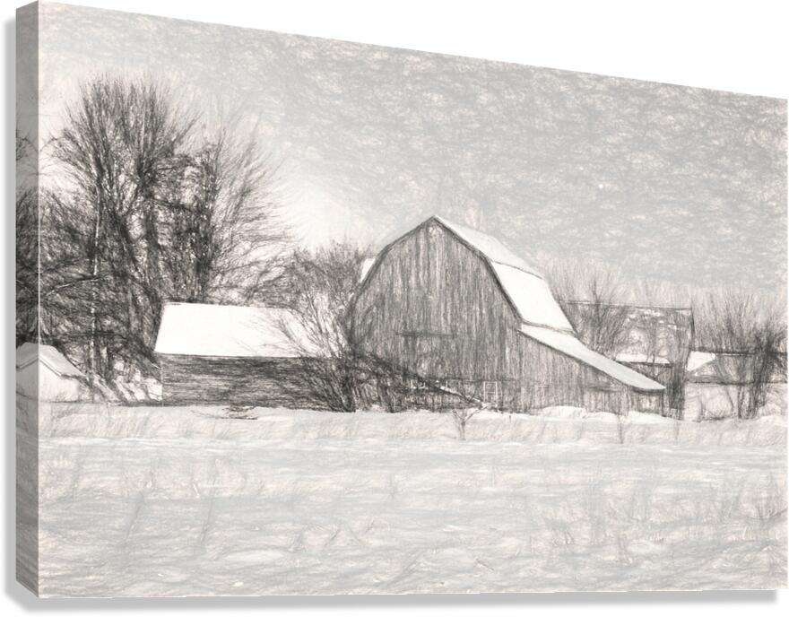 charcoal Canvas Print