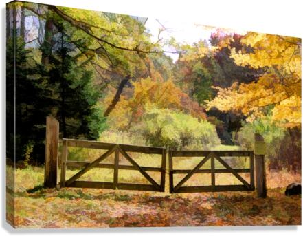 Autumn gate Canvas Print