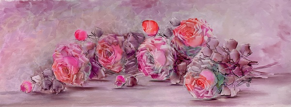 000018   Oil Painting Print 4 by Dulce Pagotto