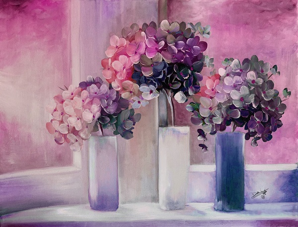 000010   Oil Painting Print 1 by Dulce Pagotto